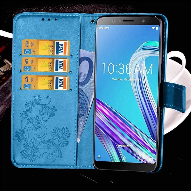 Чехол Clover для Asus Zenfone Max Pro (M1) / ZB601KL / ZB602KL / x00td Книжка кожа PU голубой - изображение 8