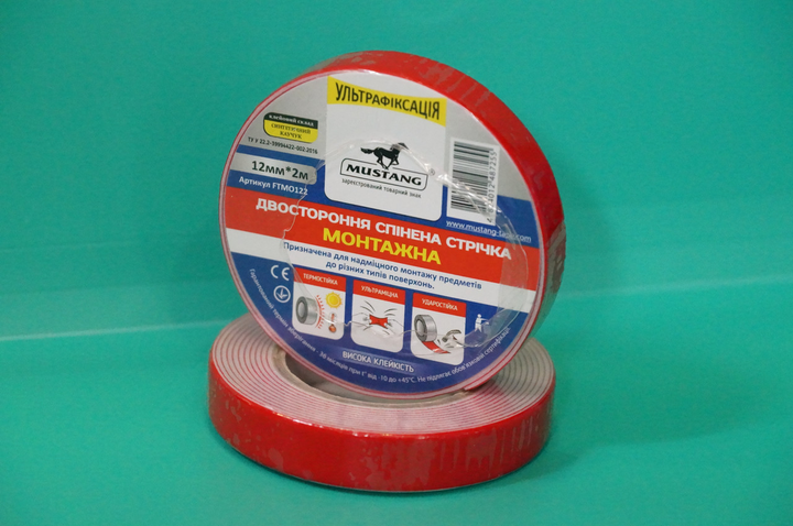 Скотч двухсторонний Magnum на вспененной основе белая пена на красной ...