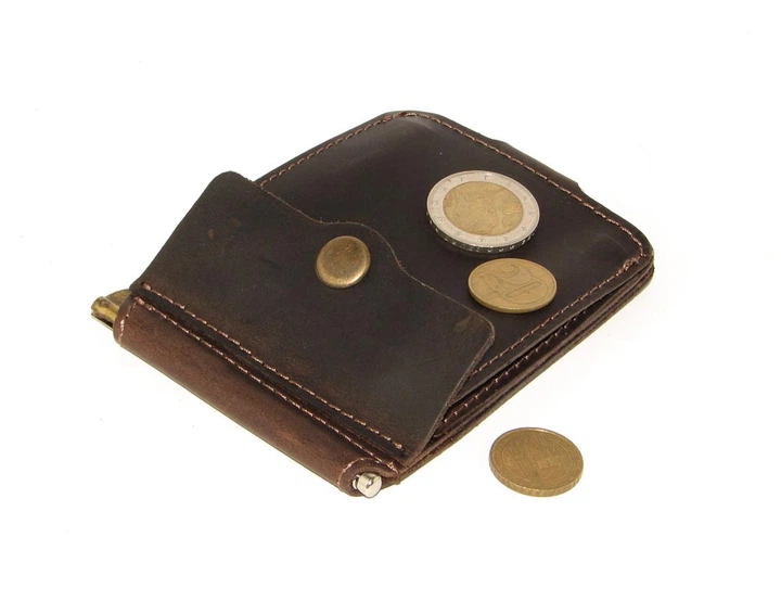 Затиск для грошей DNK Leather DNK Затиск-H дрібниця col.F - зображення 6