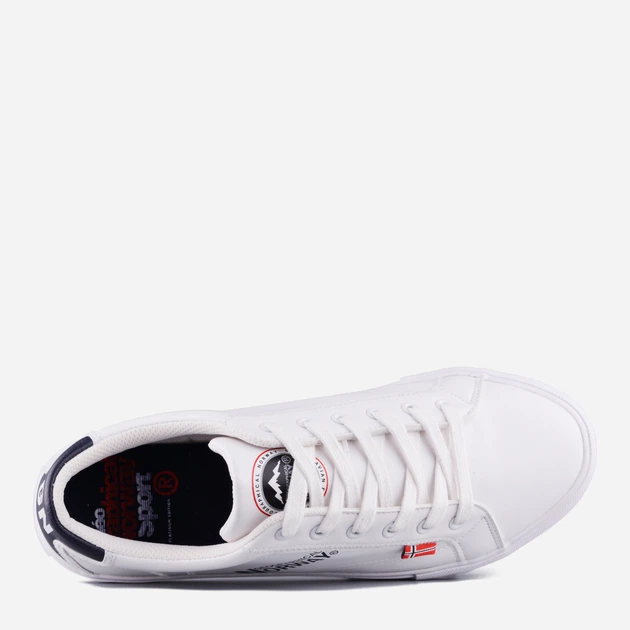 Sneakersy męskie do kostki Geographical Norway GNM21101-17 43 Białe (8445377016735) - obraz 4