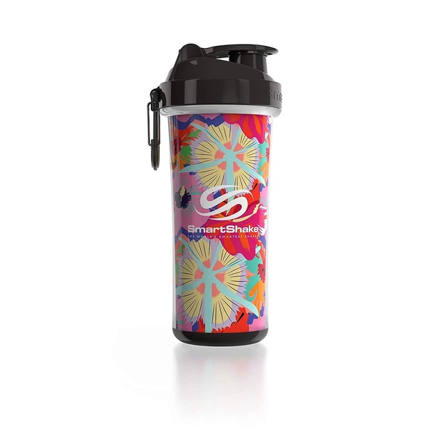 Шейкер для спортивного питания Cмартшейк / SmartShake Double Wall 750 мл flower power - изображение 2