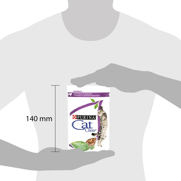 Mokra karma dla kotów Purina Cat Chow z kurczakiem i zieloną fasolką 85 g (7613037031393) - obraz 2