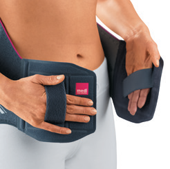 Бандаж поясничный medi LUMBAMED PLUS с анатомической вставкой Vario-Flex мужской серый размер 4 (K200234000) - изображение 3