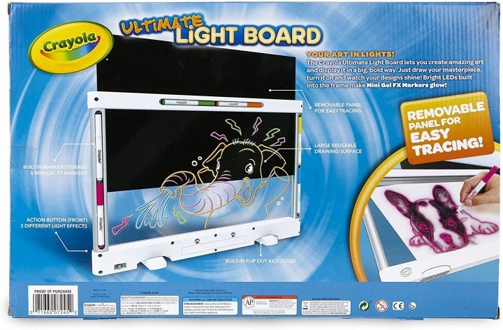 Дошка для малювання Crayola Ultimate Light Board Drawing Tablet з підсвічуванням - зображення 6