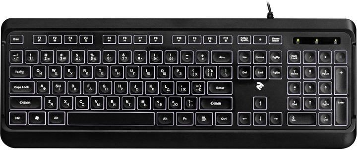 Клавиатура проводная 2E KS120 USB Black (2E-KS120UB) - изображение 1