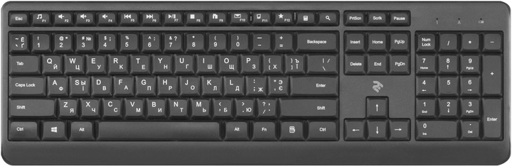 Клавиатура беспроводная 2E KS220 WL Black (2E-KS220WB) - изображение 1
