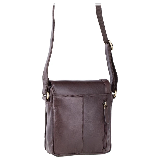 Чоловіча шкіряна сумка через плече Visconti S7 Messenger Bag A5 (Brown) - Фото 3 Чоловіча шкіряна сумка через плече Visconti S7 Messenger Bag A5 (Brown) - зображення 3