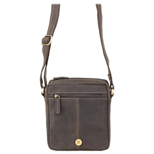 Мужская кожаная сумка через плечо Visconti S7 Messenger Bag A5 (Oil Brown) - Фото 4 Мужская кожаная сумка через плечо Visconti S7 Messenger Bag A5 (Oil Brown) - изображение 4