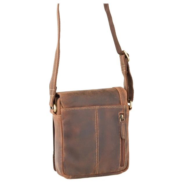 Мужская кожаная сумка через плечо Visconti S7 Messenger Bag A5 (Oil Tan) - Фото 3 Мужская кожаная сумка через плечо Visconti S7 Messenger Bag A5 (Oil Tan) - изображение 3