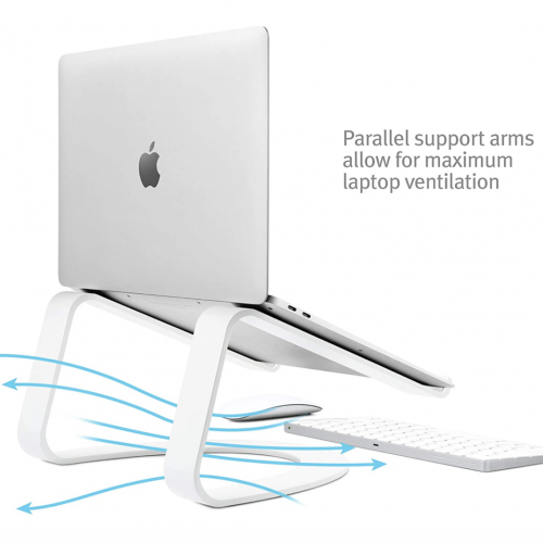 Алюминиевая подставка Twelve South Curve для MacBook Silver - изображение 2