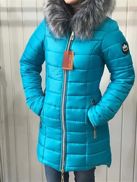Куртка зимова San-A-Belle Софі XXXL (52) бірюзовий - зображення 4