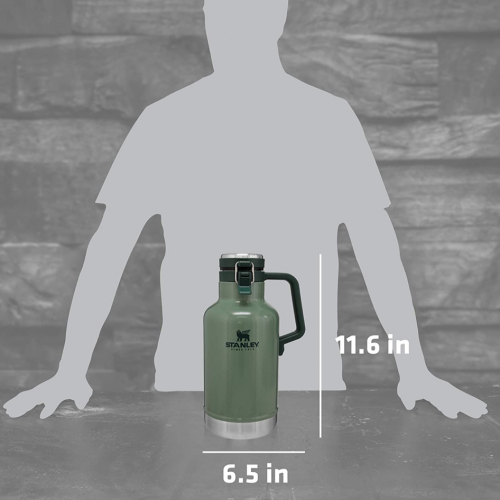 Термос для пива Stanley Easy-Pour Growler Hammertone 1.9л (Термос + 4 кружки) - зображення 4