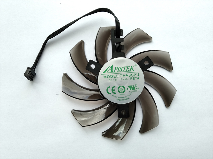 Вентилятор Apistek для видеокарты Palit GAA8S2U (GA91S2U FDC10H12S9-C TH9210S2H-PAA01) №168 - изображение 2