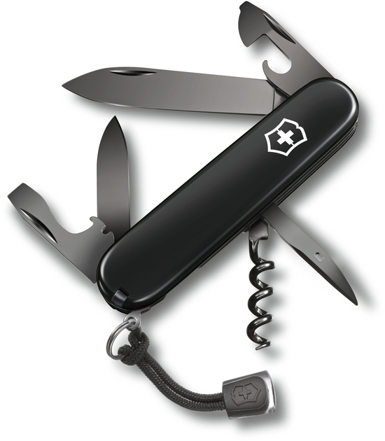 Складной нож Victorinox SPARTAN Onyx Black 91мм/12функ/черн /штоп Vx13603.31P - зображення 1