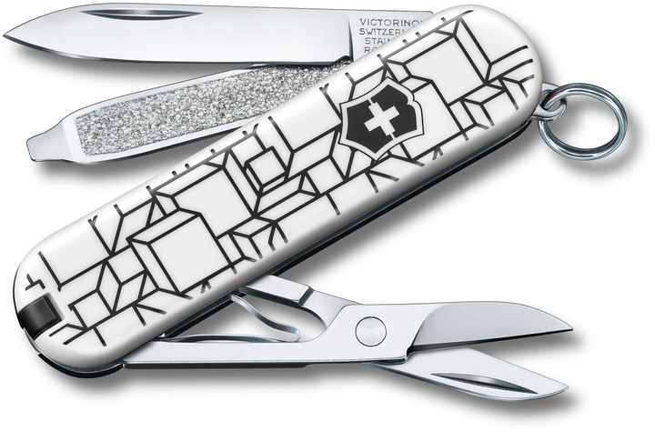 Складной нож Victorinox CLASSIC LE "Cubic Illusion" 58мм/1сл/7функ/цветн/чехол /ножн Vx06223.L2105 - зображення 1