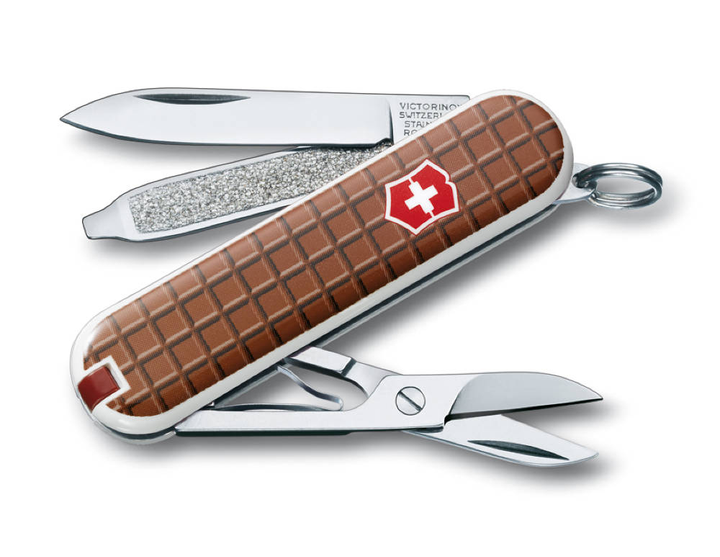 Складной нож Victorinox CLASSIC SD "Chocolate" 58мм/1сл/7функ/цветн/чехол /ножн Vx06223.842 - зображення 1