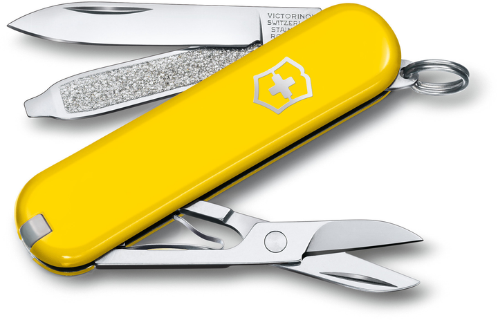 Складной нож Victorinox CLASSIC SD Colors Sunny Side 58мм/1сл/7функ/желт /ножн Vx06223.8G - зображення 1