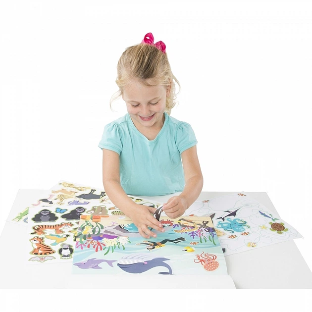 Набор многоразовых наклеек "Места обитания животных" Melissa & Doug (MD14196) - изображение 3