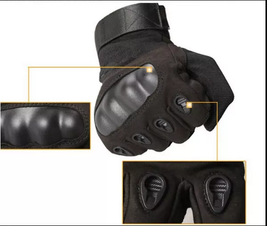 Перчатки тактические Закрытые с усиленным протектором OAKLEY Черные M - изображение 2