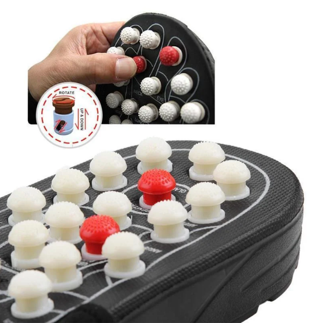 Рефлекторные массажные тапочки Magic Massage Slipper 552 АКБ - изображение 4