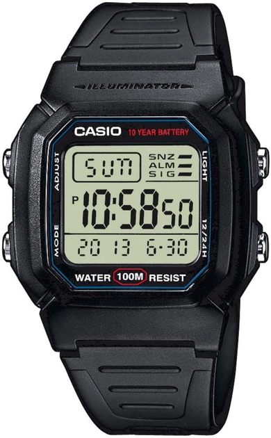 Часы Casio W-800H-1AVEF - изображение 1