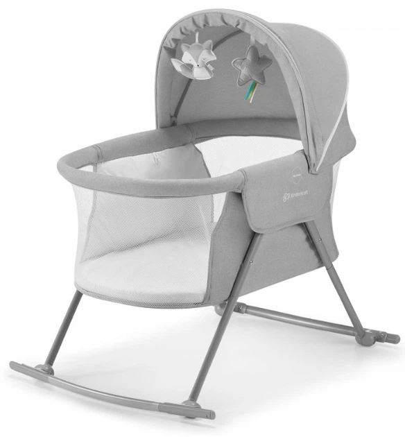 Kołyska bujana Kinderkraft Lovi Grey 3 w 1 (KKLLOVIGRY0000) - obraz 2