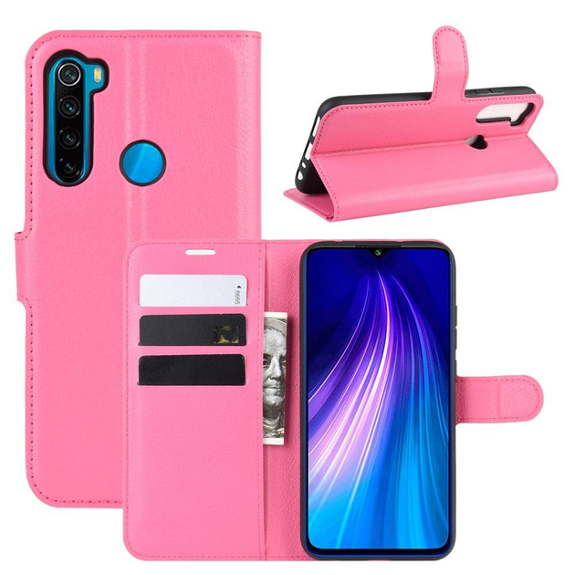 Чехол Luxury для Xiaomi Redmi Note 8T книжка розовый – фото, отзывы ...