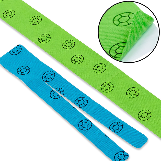 Кінезіо тейп пластир Kinesio Tape Leg Action 010 Blue-Green - зображення 1