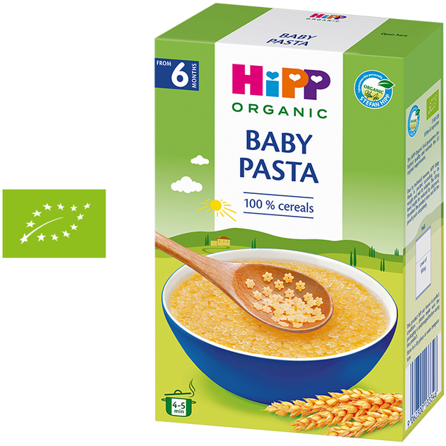 Дитячі органічні макарони HiPP Зірочки 320 г (9062300139171) - зображення 4