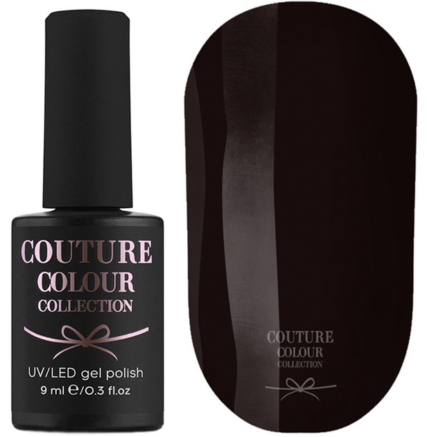 Гель-лак для ногтей Couture Colour №037 Плотный коричневый (эмаль) 9 мл ...