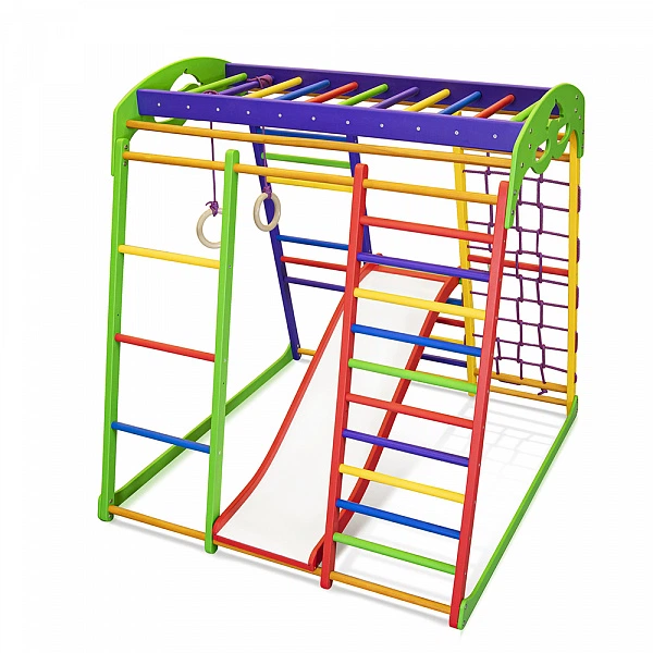 Детский спортивный игровой комплекс Baby Sport SB Юнга Разноцветный 132х124х130 см (Plus 1) - изображение 4
