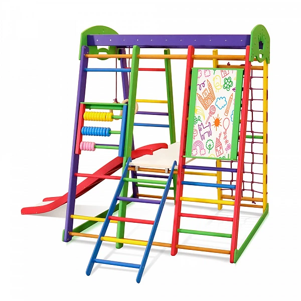 Дитячий спортивний ігровий комплекс Baby Sport SB Акварелька Дерево 132х124х150 см (Plus 3) - зображення 4