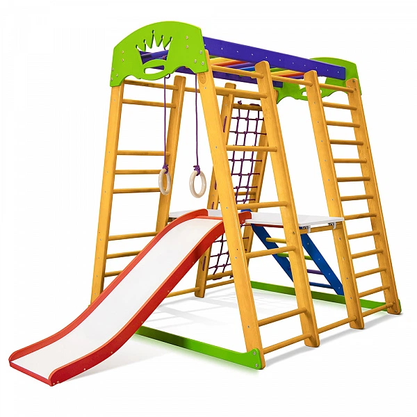 Детский спортивный игровой комплекс Baby Sport SB Карапуз Дерево 132х124х150 см (Plus 2) - изображение 2