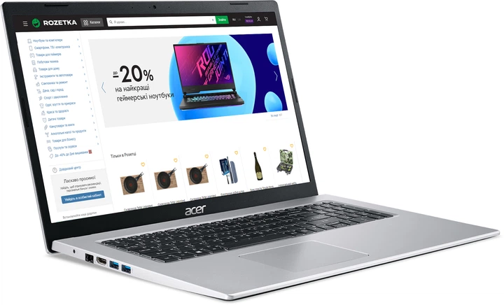 Ноутбук Acer Aspire 3 A317-33-P4MK (NX.A6TEU.00G) Pure Silver - зображення 2