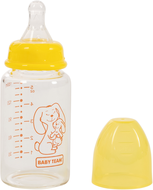 Пляшка для годування скляна Baby Team 0+ 150 мл (4824428012102)(1210) - зображення 4