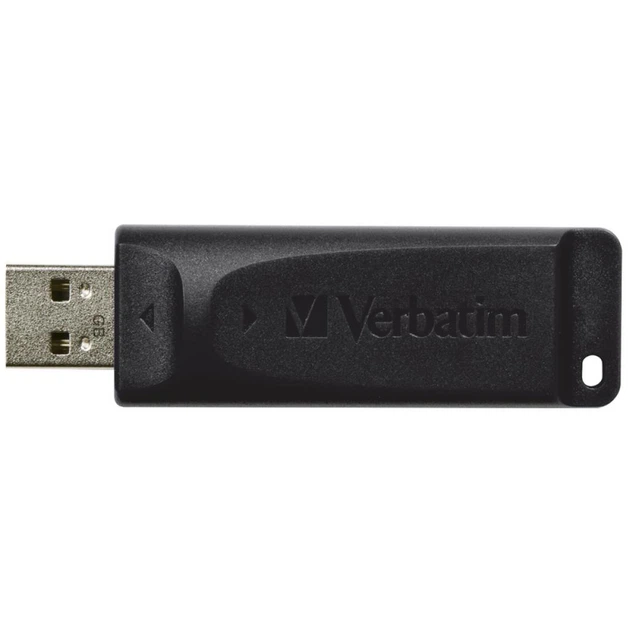 Флеш-накопитель Verbatim USB флеш накопичувач 64GB Slider Black USB 2.0 (98698) - Фото 2 Флеш-накопитель Verbatim USB флеш накопичувач 64GB Slider Black USB 2.0 (98698) - изображение 2