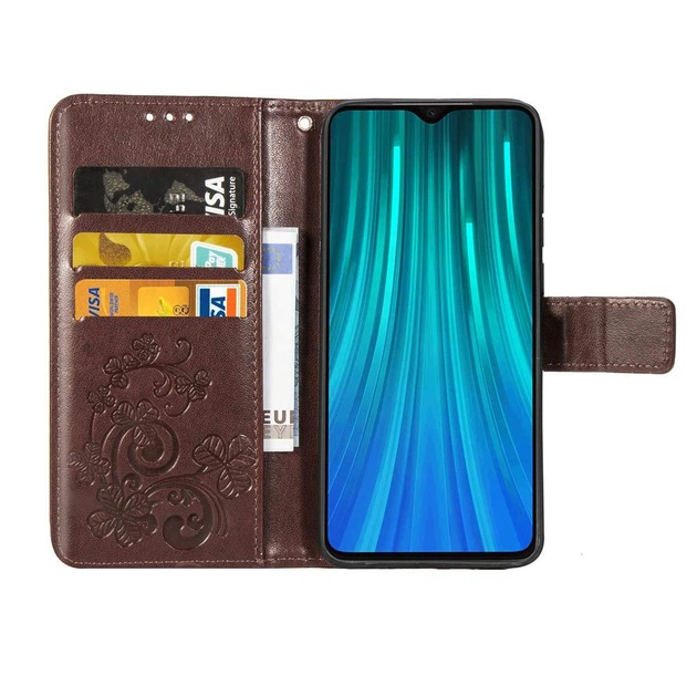 Чехол Clover для Xiaomi Redmi Note 8 Pro книжка кожа PU коричневый - изображение 4