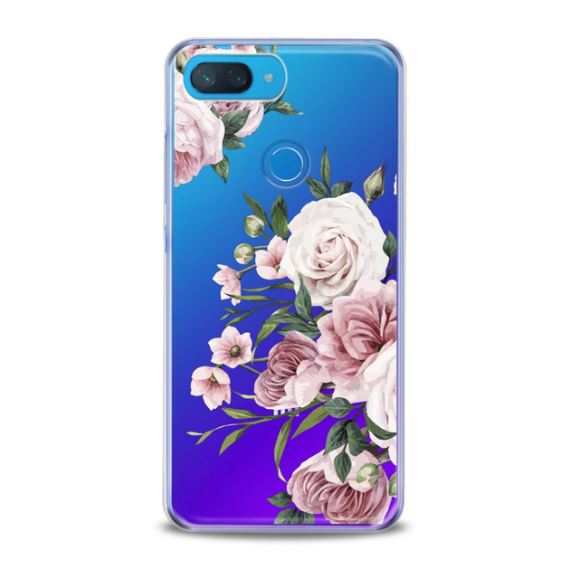 Чехол силиконовый для Xiaomi (Нежные розы) Pocophone F1 ксиоми покофон ...
