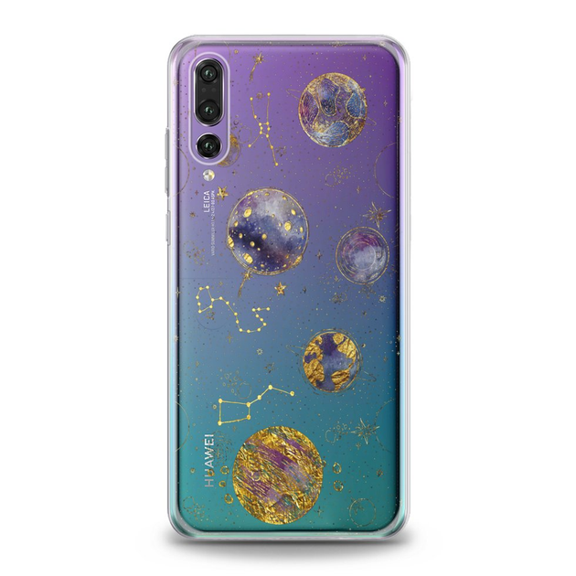 Чехол силиконовый для Huawei (Красочная Галактика) Y6 (2018) хуавей ю ...