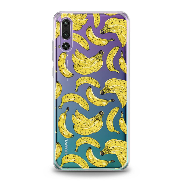 Чехол силиконовый для Huawei (Бананы паттерн) Mate 20 Lite хуавей мейт ...