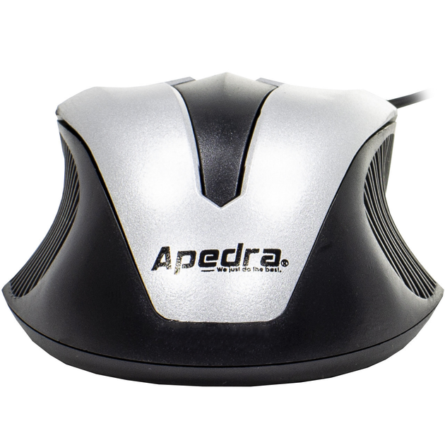 Компьютерная мышь Apedra M3 Silver 1000 dpi USB для Пк и ноутбуков проводная (SKU_3234-9339) - изображение 4