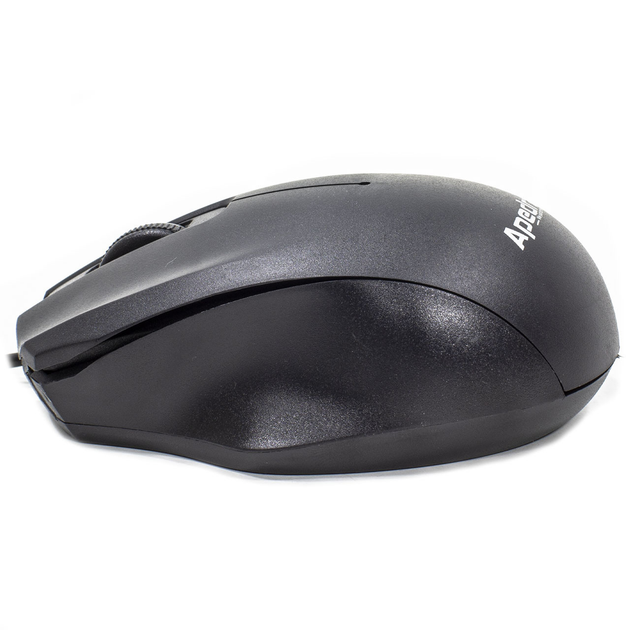 Мышь Apedra M4 Black проводная юсб оптическая 1000 DPI 3 кнопки для работы (SKU_3221-9341) - изображение 4