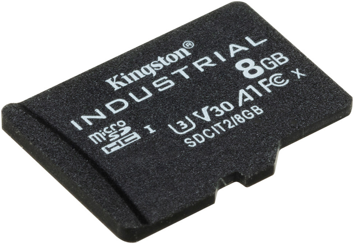 Карта памяти Kingston microSDHC 8GB Industrial Class 10 UHS-I V30 A1 (SDCIT2/8GBSP) - изображение 2