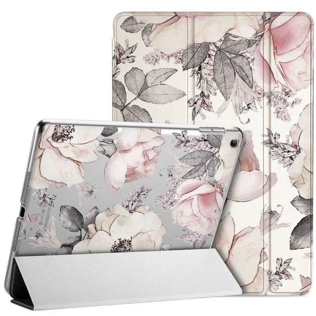 Чехол книжка, обложка для Apple iPad (Акварельные цветы пастель) модели Air 10.5 эпл айпад эйр 2019 - изображение 6
