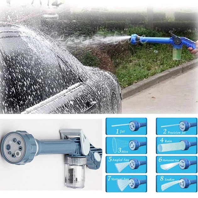 Насадка многофункциональная для воды multi-function spray gun Водомет Универсальная (АС - ОК 0976) - изображение 8