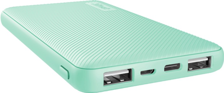 УМБ Trust Primo Ultra-thin Powerbank 10000 mAh Turquoise (23898) – фото ...