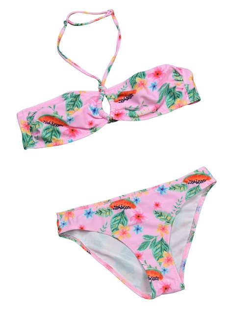 Детский купальник топ бандо Keyzi Flamingo P 152 Розовый - изображение 2
