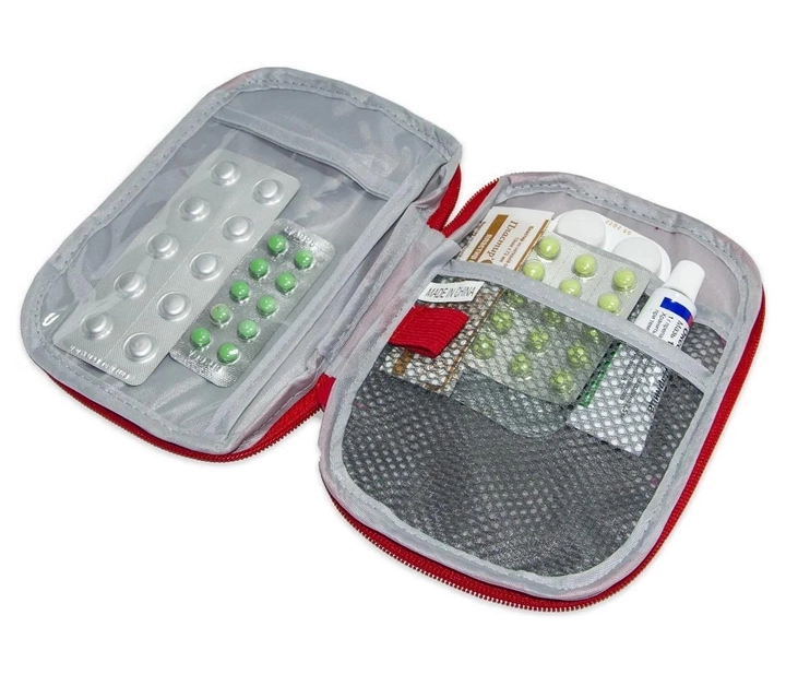 Медична аптечка органайзер для ліків (13х18 см), Червона карманна дорожня аптечка (VS7003538) - зображення 2