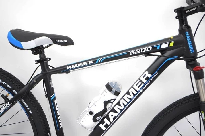 Горный алюминиевый велосипед HAMMER S200 27,5 дюймов Черно-синий - Фото 5 Горный алюминиевый велосипед HAMMER S200 27,5 дюймов Черно-синий - изображение 5