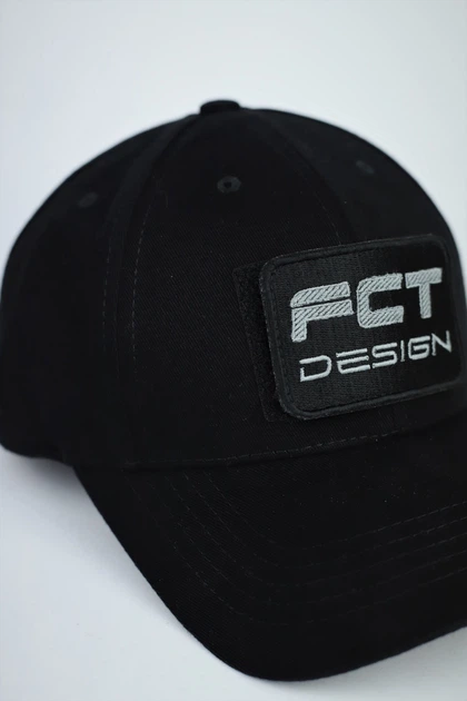 Бейсболка милитари FCTdesign 56-60 Чёрная - Фото 3 Бейсболка милитари FCTdesign 56-60 Чёрная - изображение 3
